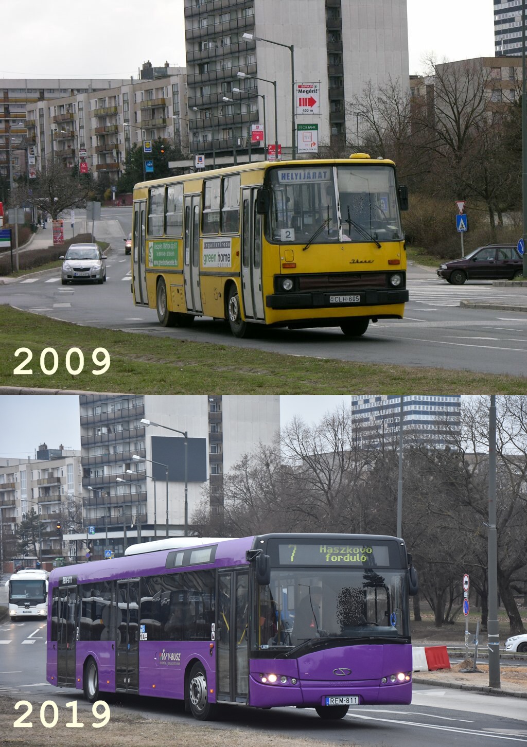 Amiről manapság rengeteget beszélnek: január elsejétől szolgáltatóváltás történt Veszprém városi járatain. A még sárgán közlekedő 260-as Ikarus különösen kuriózum, helyettük ma bíborlila típusarzenál szállít utasokat (a képre kattintva galéria nyílik a szerző képeiből)