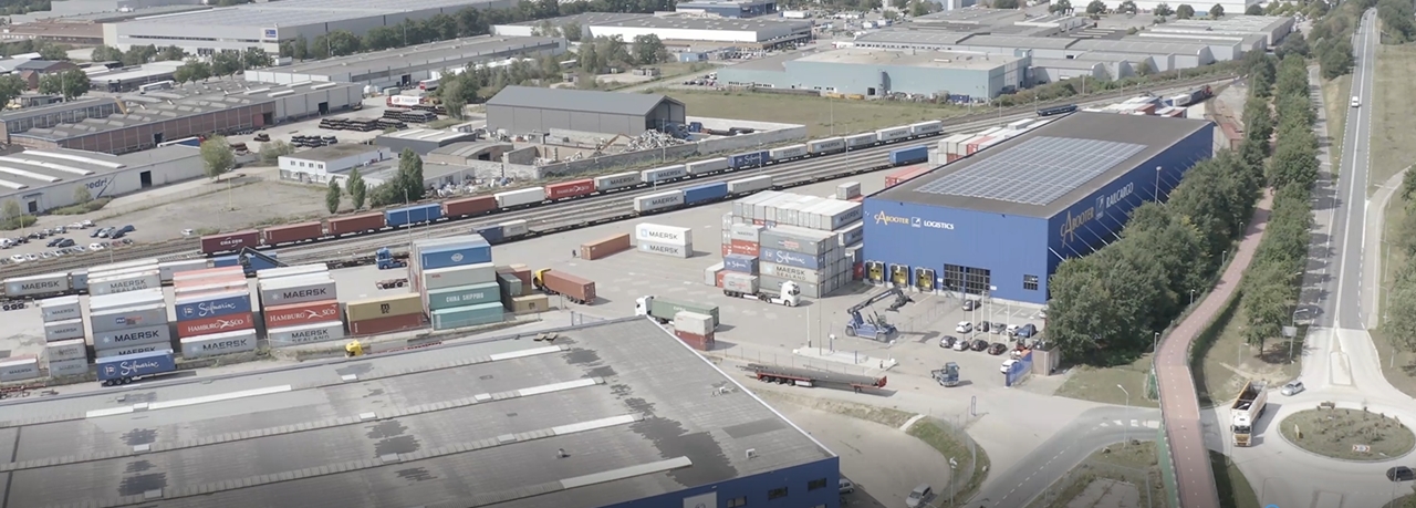 A kontinentális Európa legnagyobb intermodális termináljának készülő Rail Terminal Greenport Venlo már tud fogadni vonatot (illusztráció: Cabooter Group)