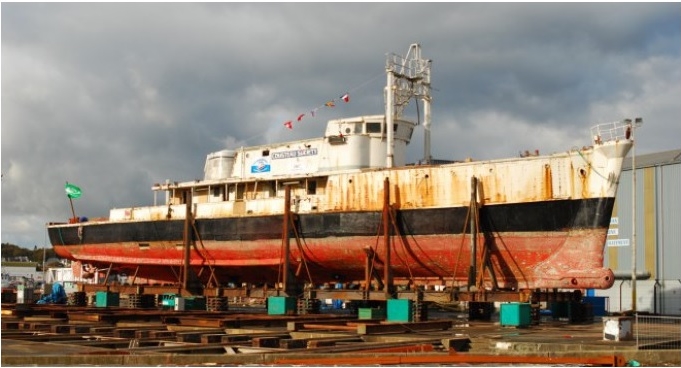 Cousteau kapitány 1996-ban elsüllyedt híres hajója a törökországi felújítást követően hamarosan új karriert kezdhet (forrás: Logistik Express)