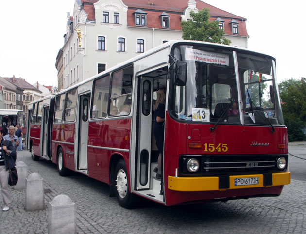 A poznani kocsi Löbau történelmi belvárosában<br>(fotó: Müller Péter)