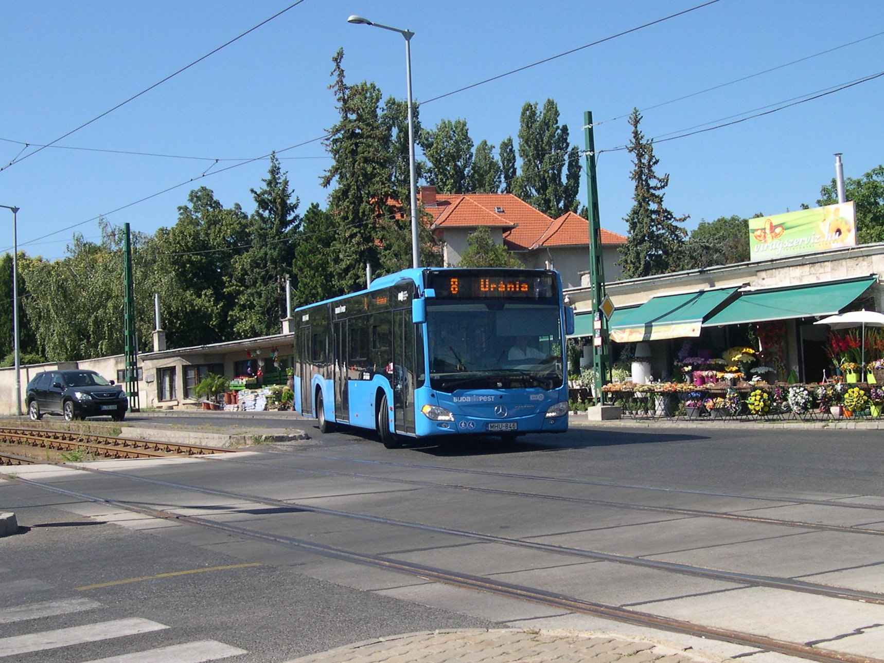 Némileg módosul a 8-as menetrendje is, ezentúl jobb csatlakozás lesz a Márton Áron téren az 59-es és 59A villamsokhoz<br/>(a szerző fotói)