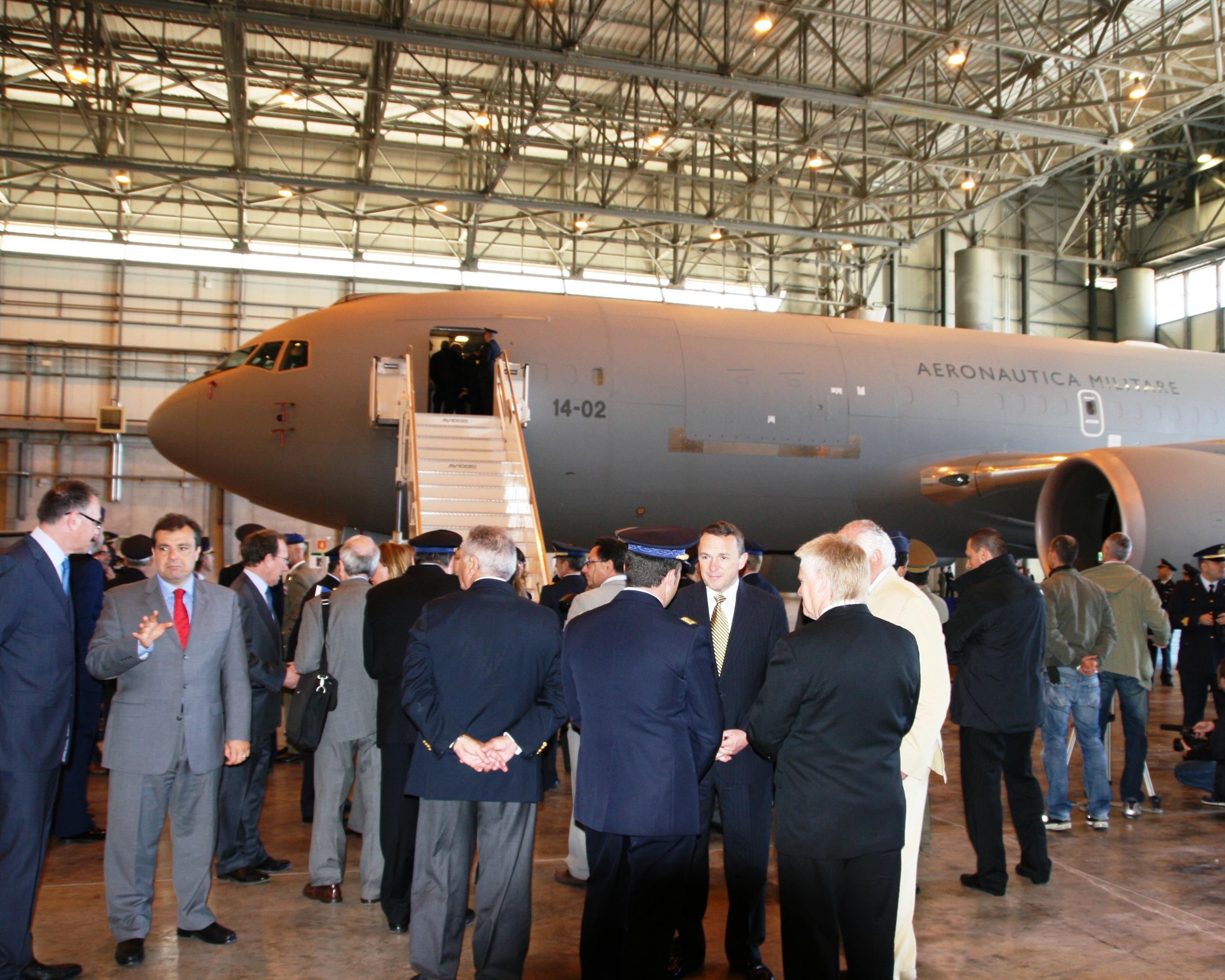 Wichitában készültek az olasz légierő KC–767-es tanker/szállítógépei is <br>(fotó: boeing.com)