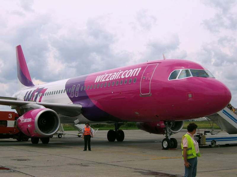 Wizz-A320-as Marosvásárhelyen <br>(fotók: Schulek Tibor)