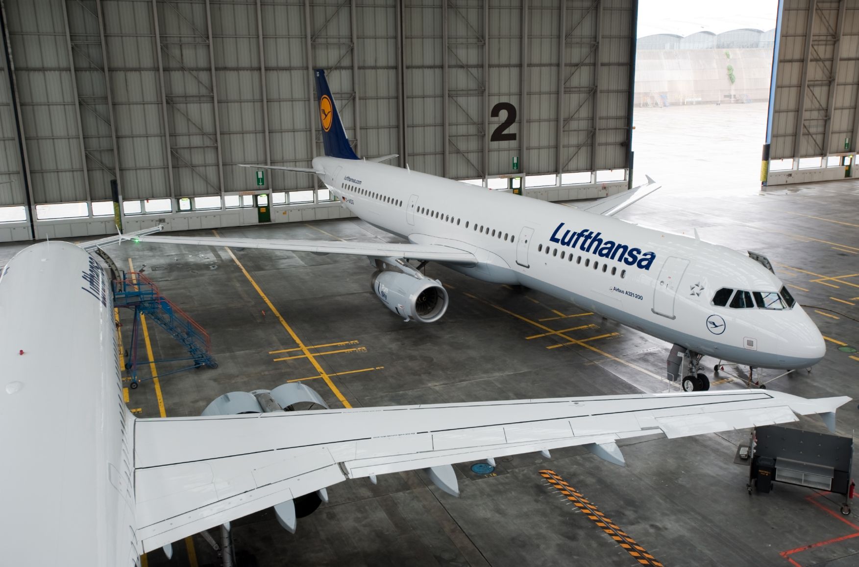 A Lufthansa Frankfurt-Hamburg biogépe
