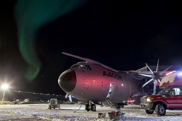 A400-as a sarkkör vidékén