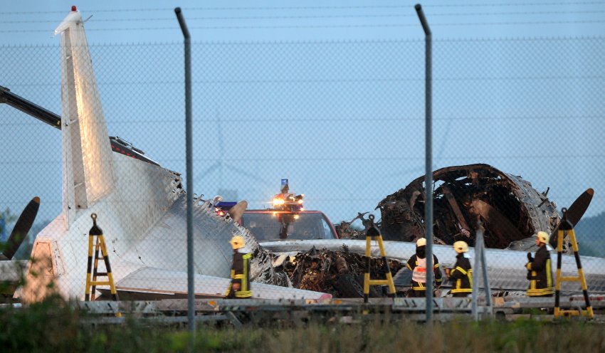 Az öreg An-12BP menthetetlen volt. <br>(Fotó: DPA)