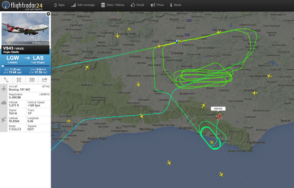 Így zajlott a repülés a Flightradar24 szerint