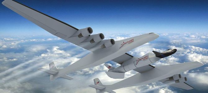 Újabb fantáziakép: így nézne ki, ha a Stratolaunch a mini űrrepülőgépet emelné indítási magasságba