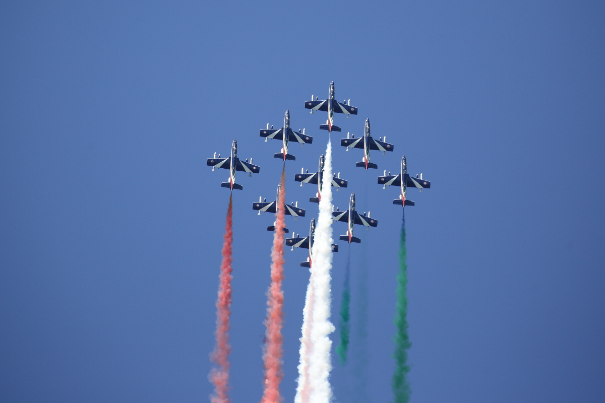 A Frecce Tricolori, az ünnepelt főszereplő