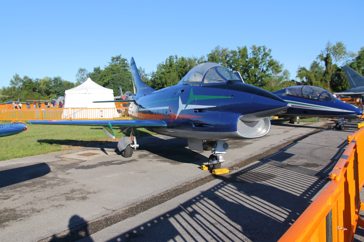 A régi Frecce-gépek egyike, a Fiat G-91