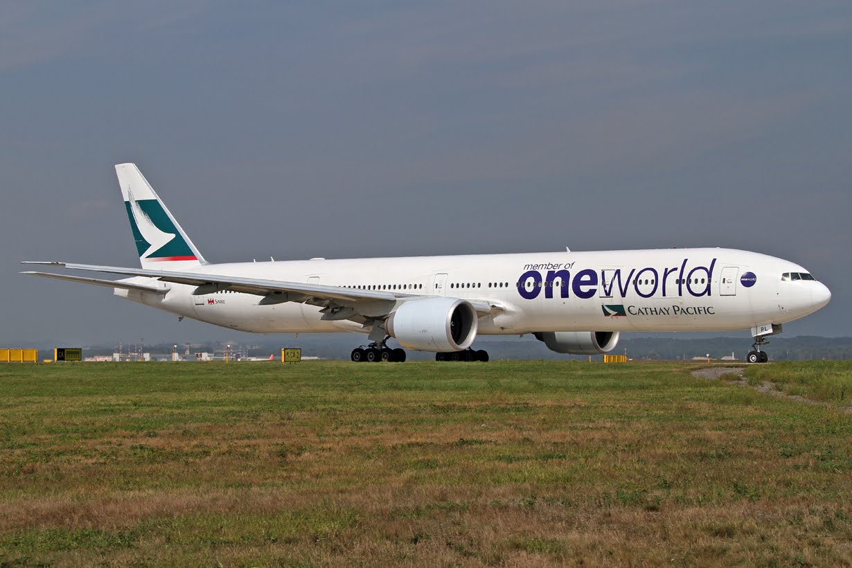 A Cathay a oneworld szövetség tagja <br>(fotó: alleswasfliegt.blogspot.com)