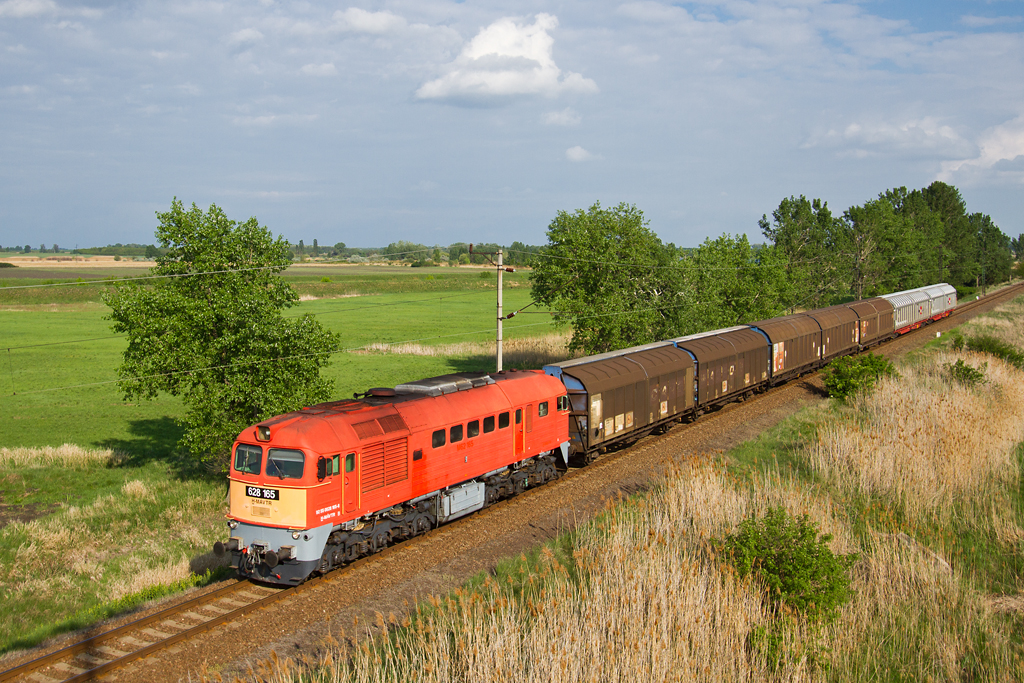 Hatvan felé közeledik a 165-ös a jászberényi hűtőgyár rakományával<br>(fotó: Vörös Attila)