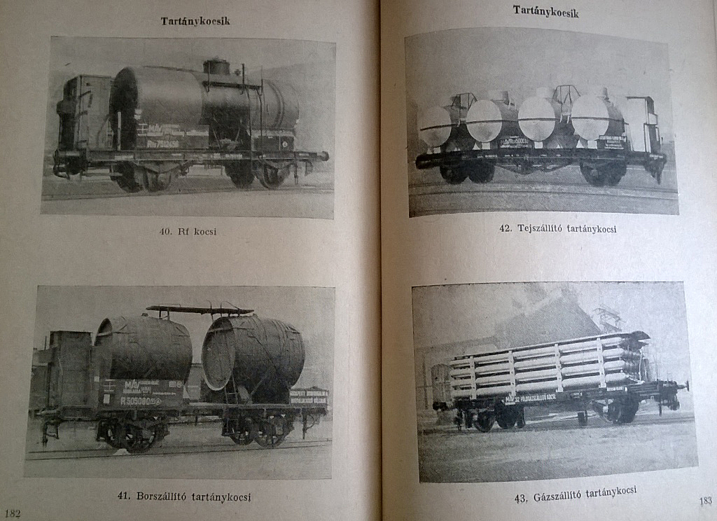 Az R 505080-as kocsi képe egy 1958-as vasúti utasításban