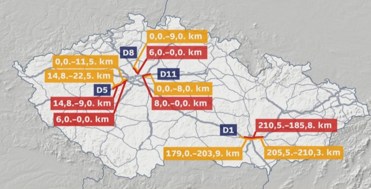 Ezeken a szakaszokon tilos a kamionoknak előzni